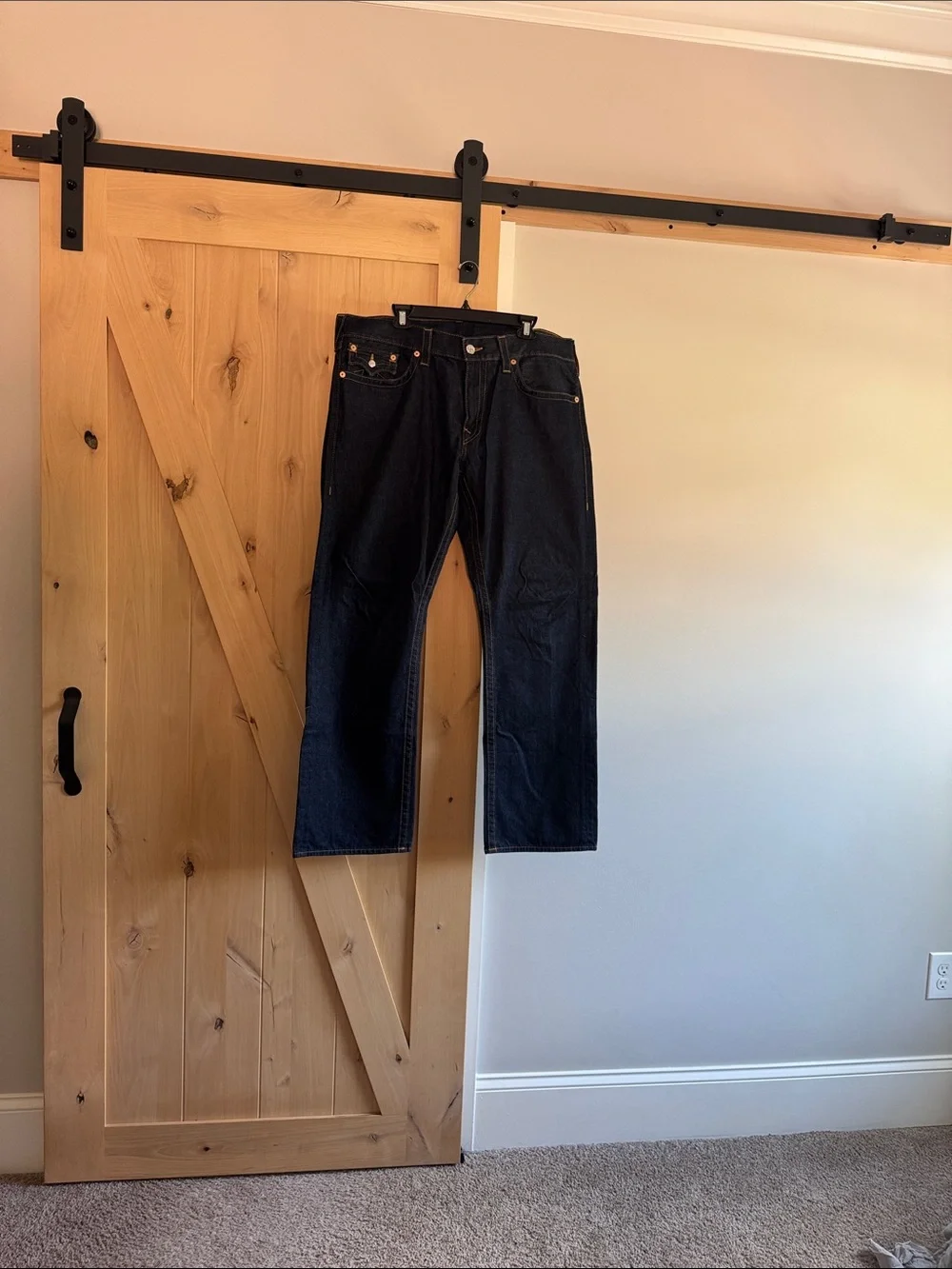 True Religion Dark Indigo Straight Jeans